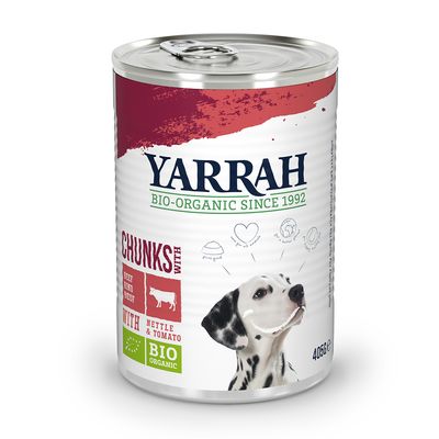 Yarrah Bio-Nassfutter für Hunde – 9 + 3 gratis!*