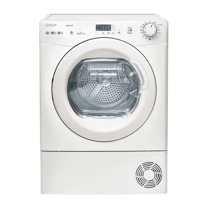 Sèche-linge pompe à chaleur CANDY CS EH9N2LE-S Smart - 9 kg - Bac EasyCase - Classe D - Blanc