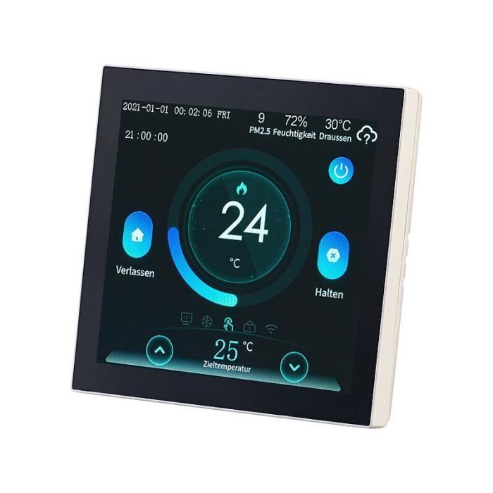 Thermostat connecté pour chauffage au sol avec commandes vocales