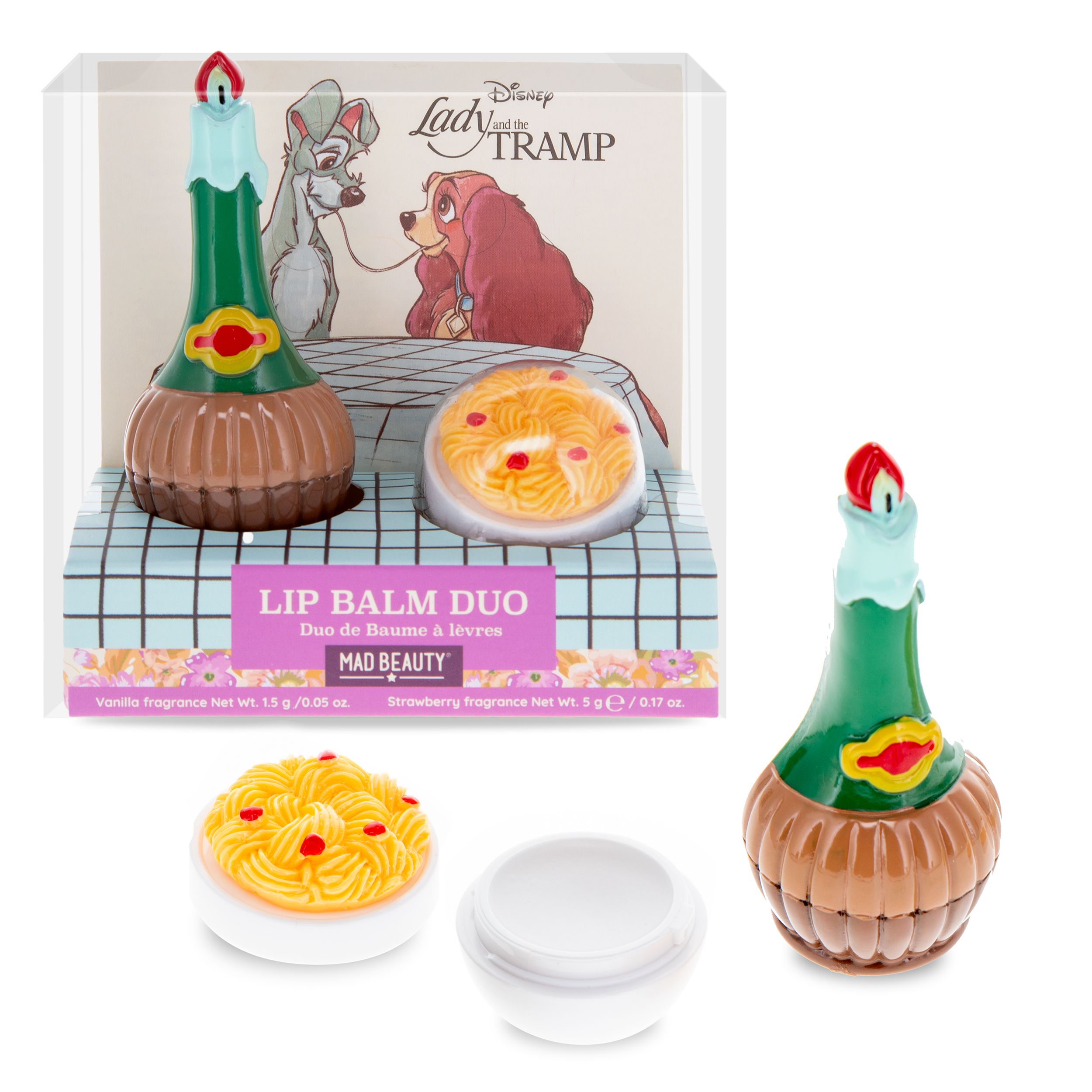„Lady & The Tramp“ lūpų balzamų duetas Lūpų balzamai, drėkikliai ir lūpų priežiūros priemonės