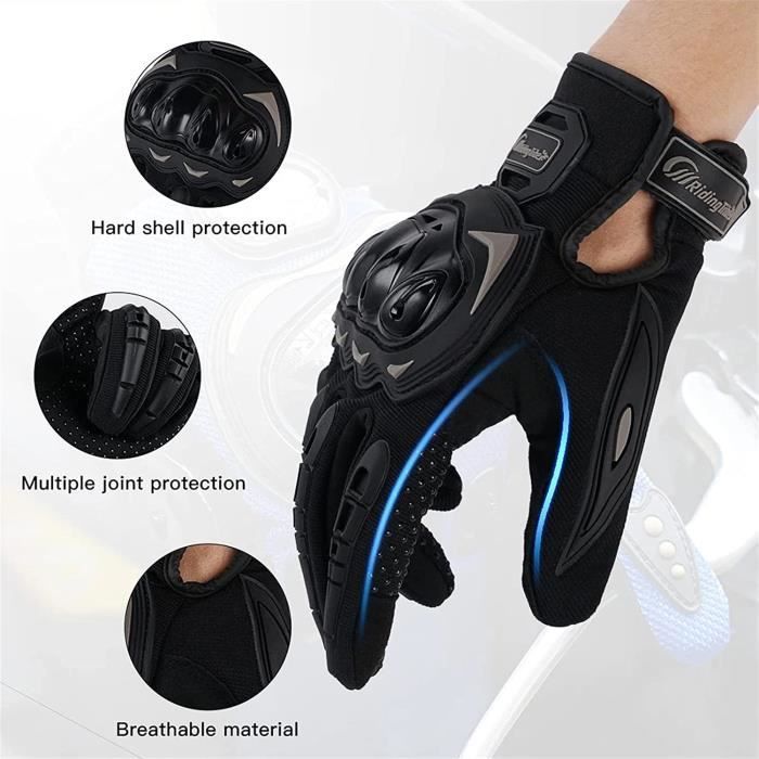 RUMOCOVO® motorhandschoenen, touchscreen-compatibel, volledige vingers, ademend, voor motorrijden in de buitenlucht, racen en rijden