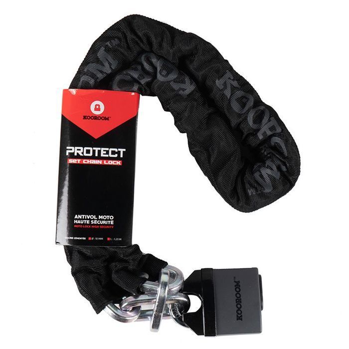 SET DI PROTEZIONE ANTIFURTO CON CATENA 120 CM MOTOBLOUZ