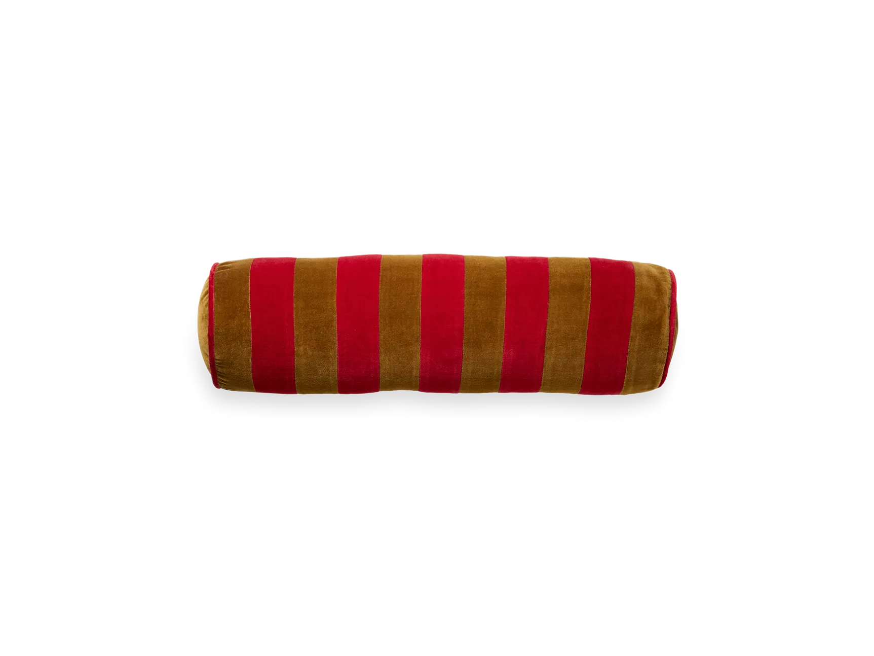 Coussin traversin Vellore à rayures rouges