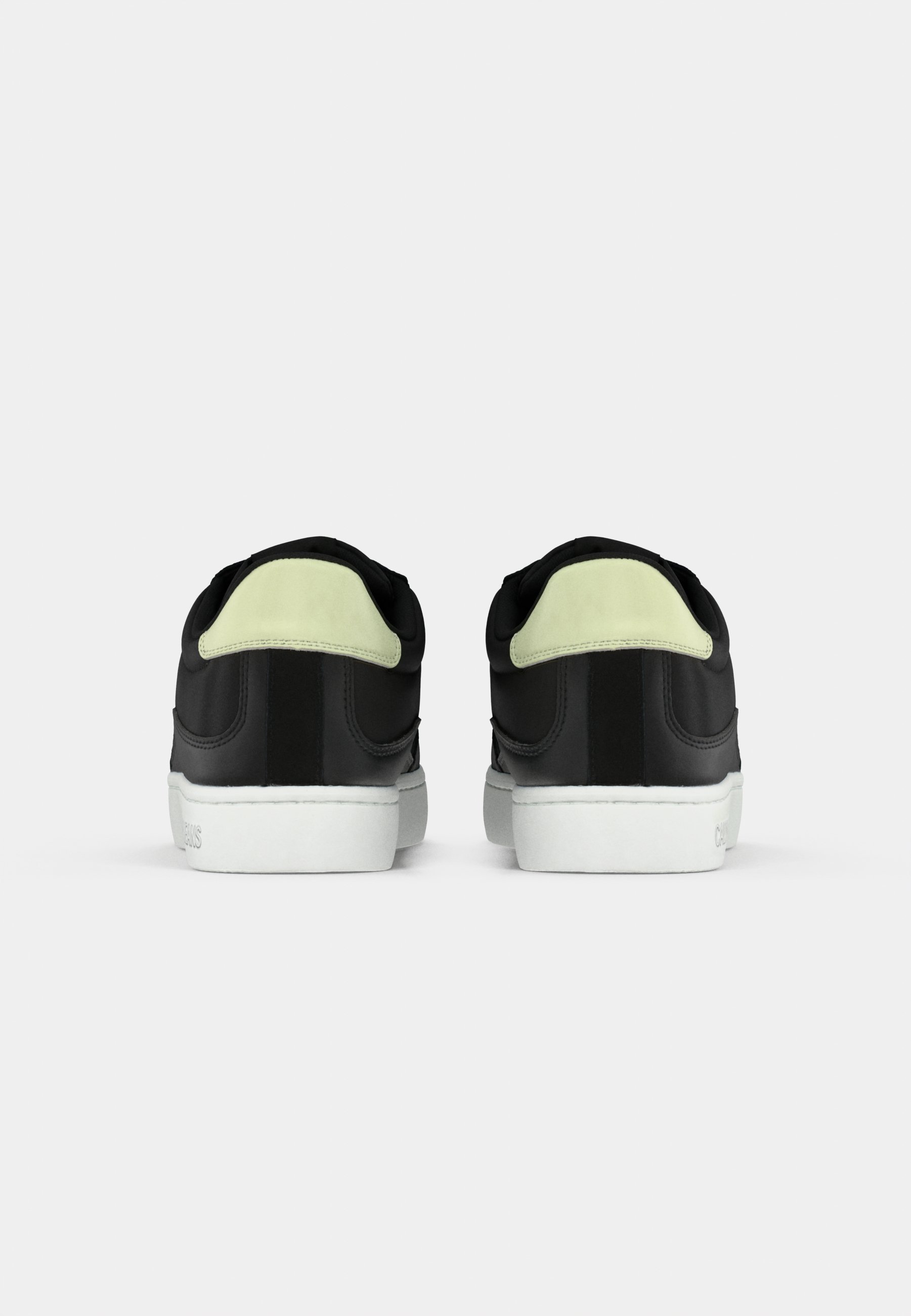 Calvin Klein Jeans CLASSIC CUPSOLE - Sneakers - zwart/wit jade/wild lime