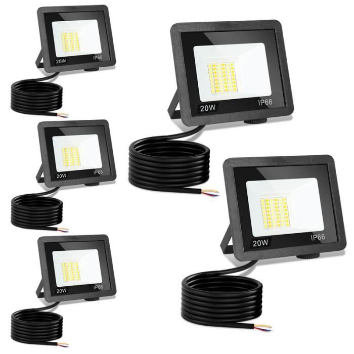 LED Floodlight - Hengda - 20W - IP66 Waterproof - 3 Colors - Die-cast Aluminum