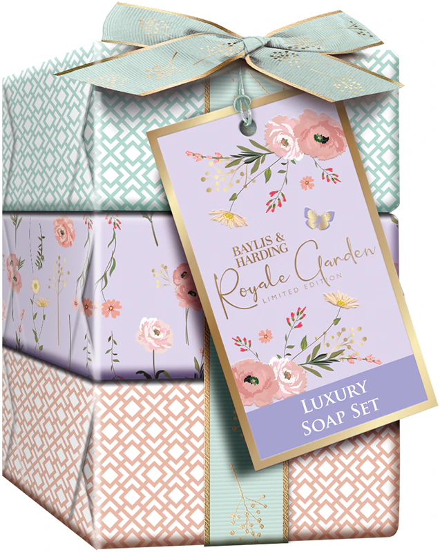 Baylis & Harding Royale Garden Lavendel & Rozenbottel Thee Cadeau-editie Zeep Set