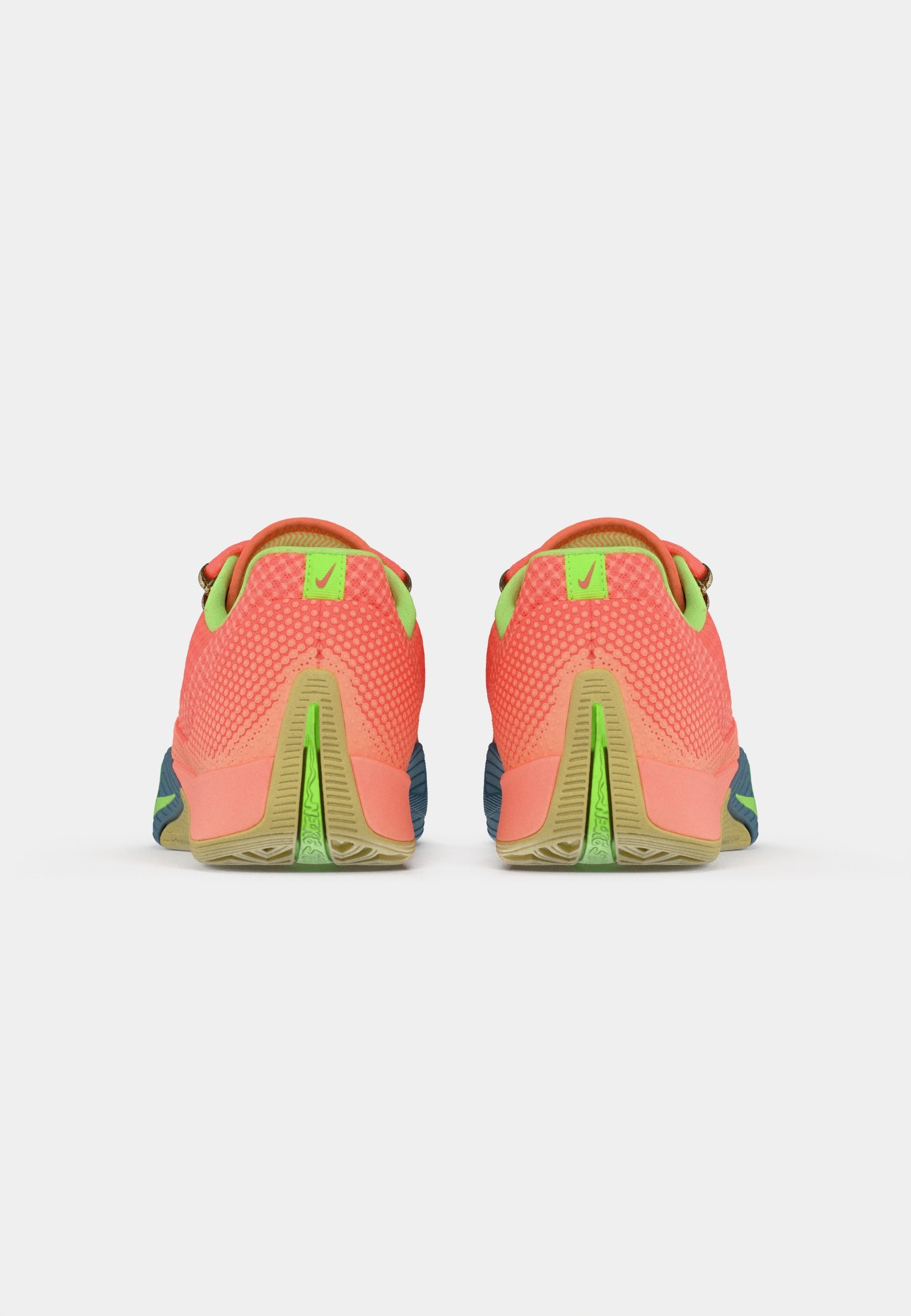 Nike Performance ST FLARE - Scarpe da basket - colore: mango chiaro/verde lime acceso/rosa atomico