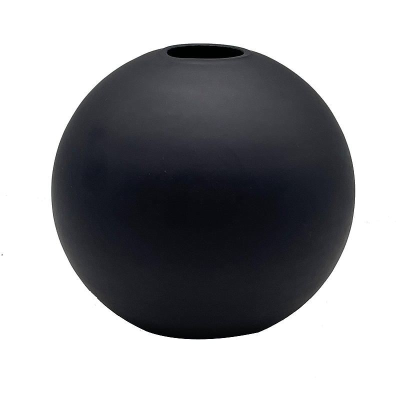 Home Glass Vase Neo ø 14x13 cm schwarz