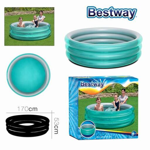 Надувни метални базен за пливање пречника 170 x висине 53 цм