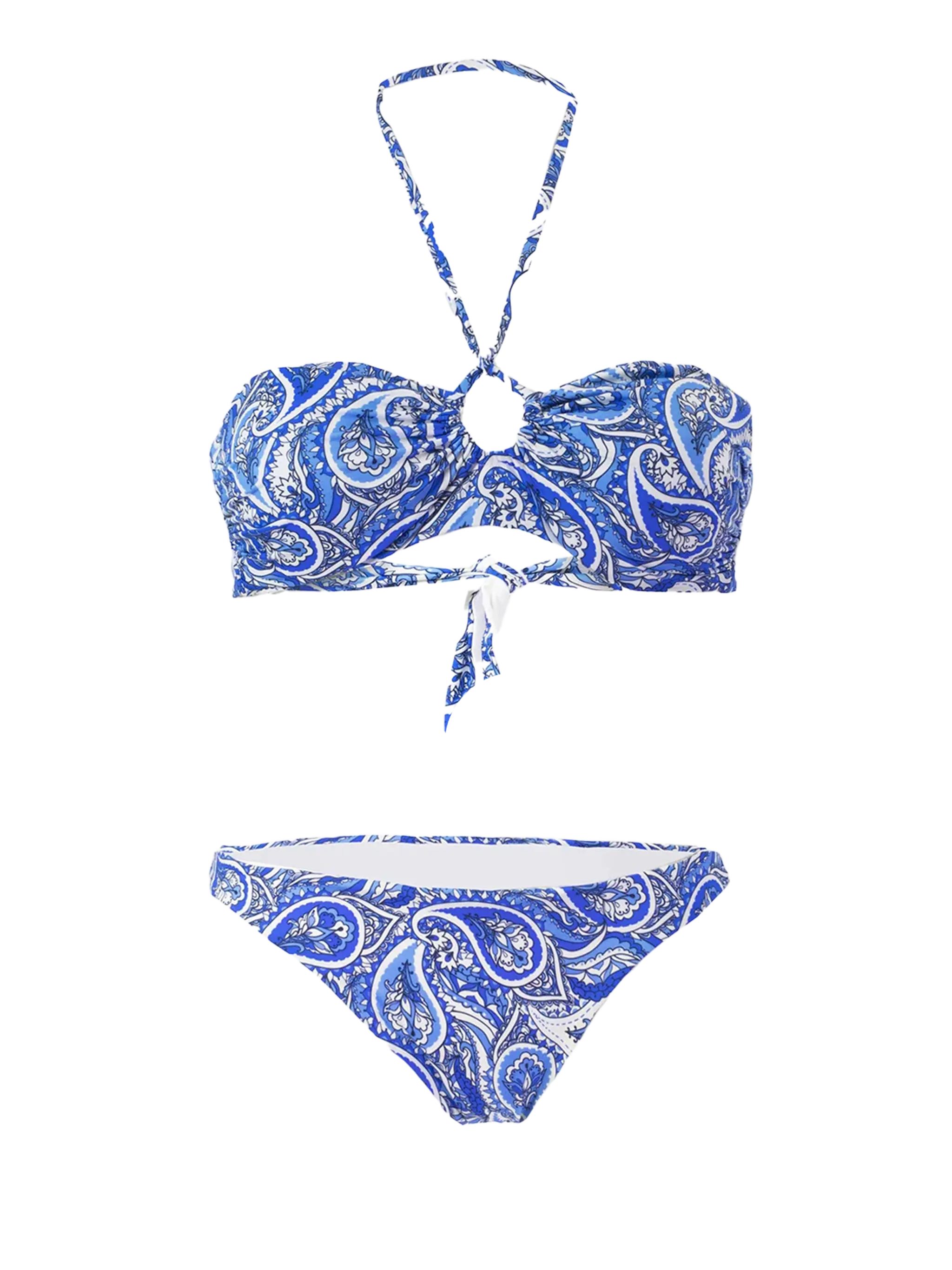 Bikini a fascia stampa bandana