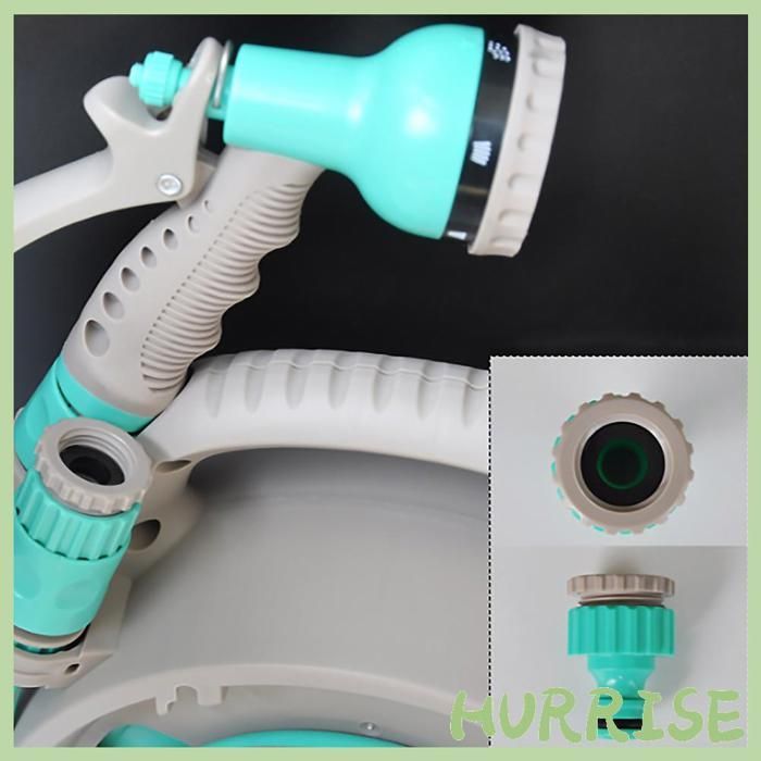 Garden hose reel, compact waterproof design, car wash hose reel with 15m hose for a