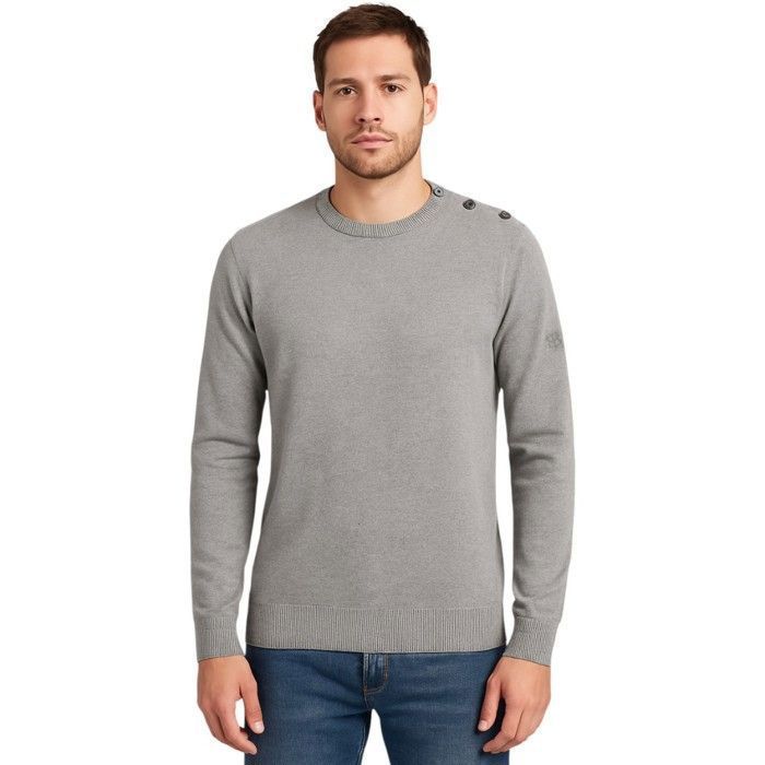Jersey marinero para hombre Bill Tornade, gris