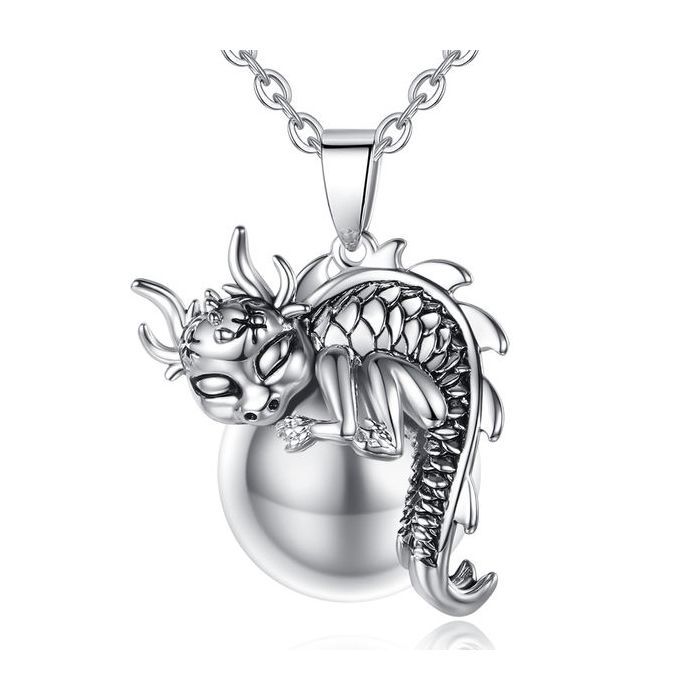 Bola de grossesse dragon bijou cadeau future maman Collier