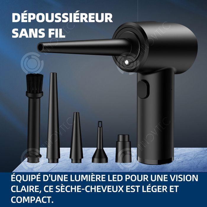 Soffiatore ad aria compressa 6900 mAh Soffiatore elettrico per polvere Soffiatori per polvere per elettronica Etichetta