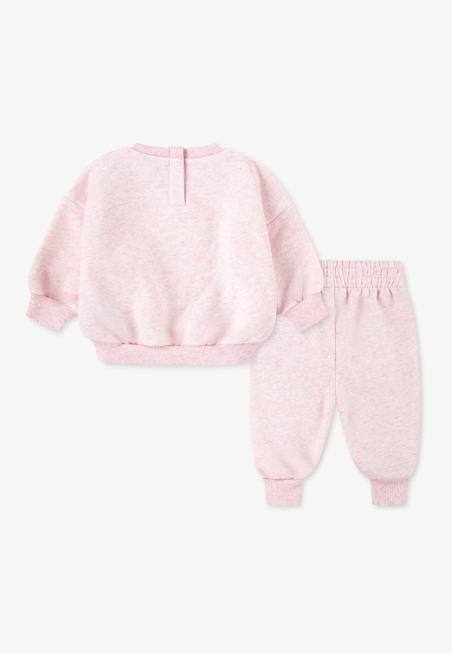 Tuta Nike Sportswear ESSENTIAL CREW SET UNISEX - Colore rosa mélange