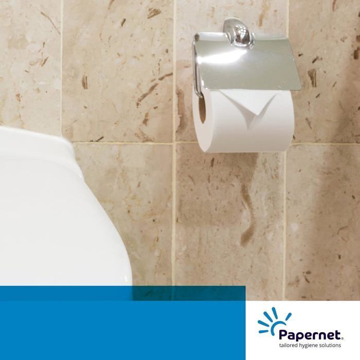 Papernet Bio Tech-Papier Hygiénique Mini Jumbo,1 Paquet de 12 Rouleaux en Cellulose Pure et Longueur de 149,85 m,2 épaisseurs