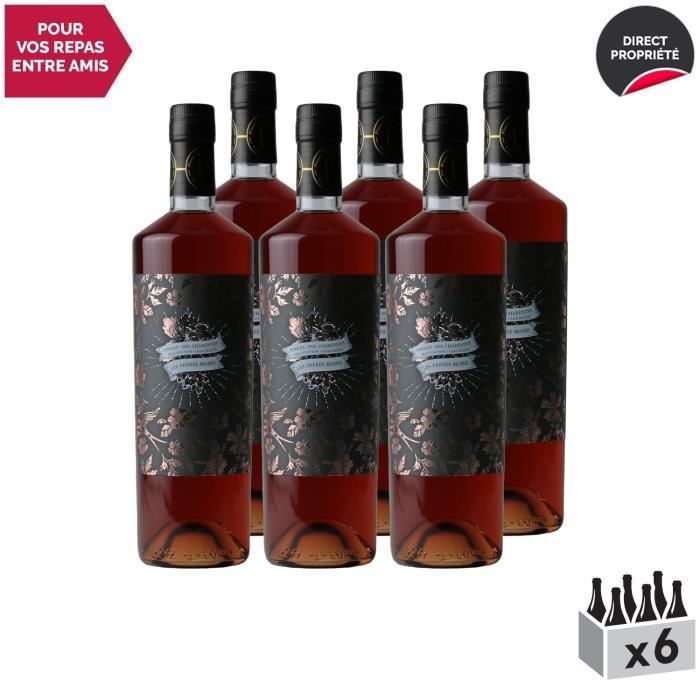 Pineau des Charentes Carbonic Mazeration Rosé – Packung mit 6 x 75 cl – Les Frères Moine – AOC Roséwein aus Südwestfrankreich