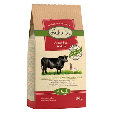 Lukullus Kaltgepresstes Trockenfutter für Hunde, Sparpackung 2 x 10 kg
