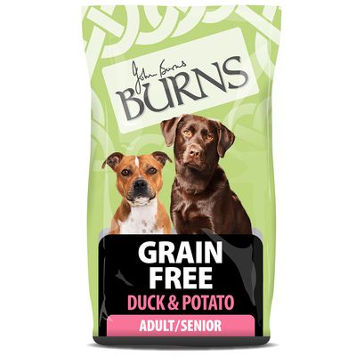 Sucha karma dla dorosłych psów Burns Grain Free – kaczka i ziemniaki