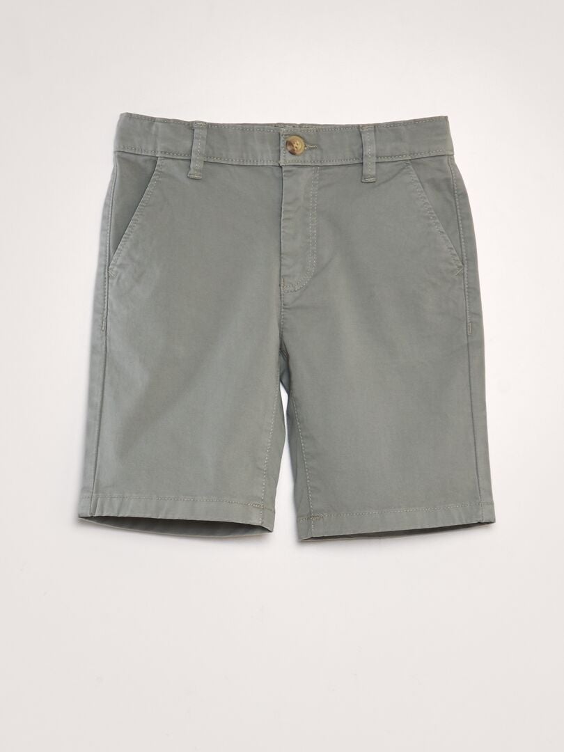 Chino-shorts - GRØNN