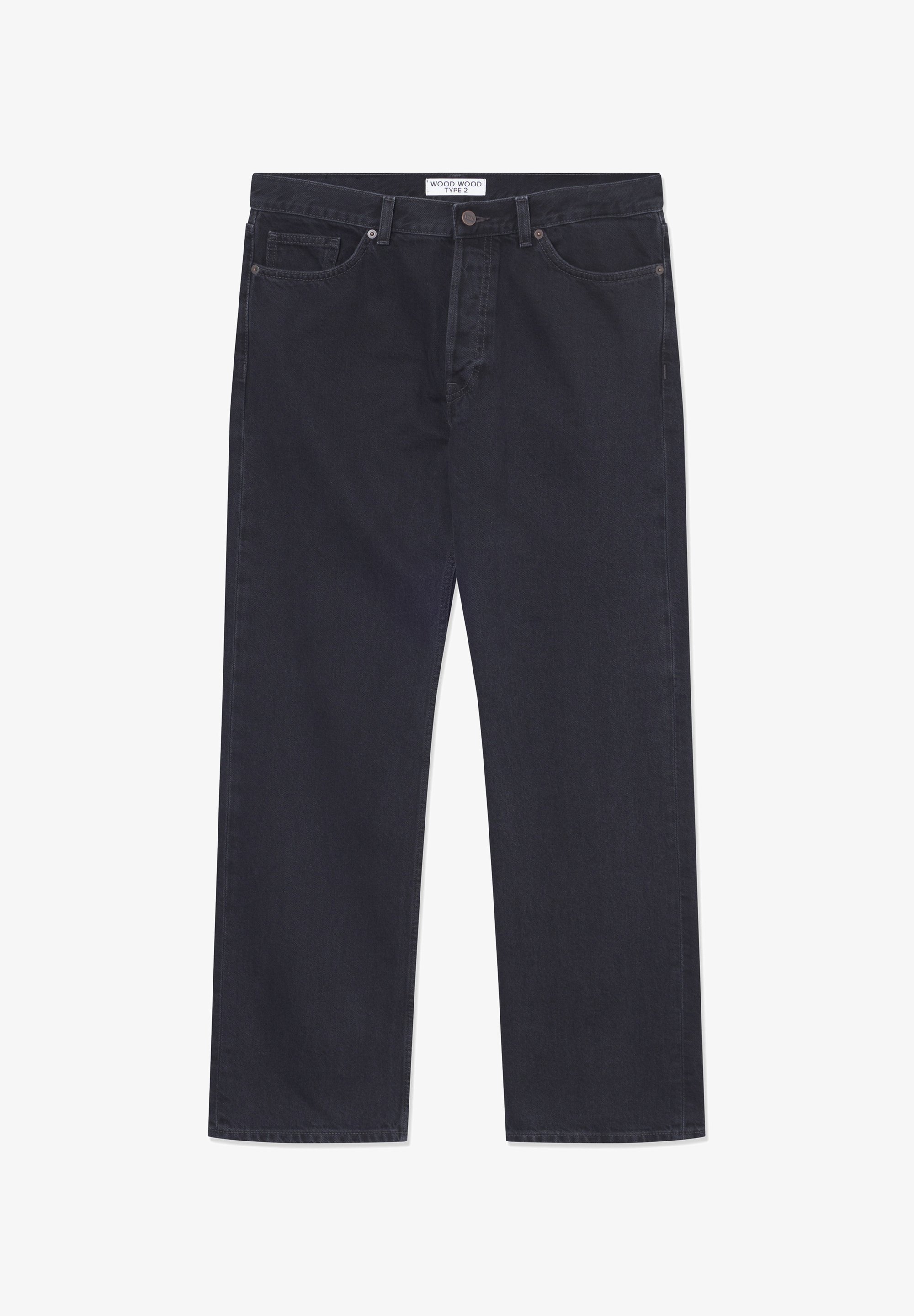 Jean droit WOOD WOOD - noir ardoise