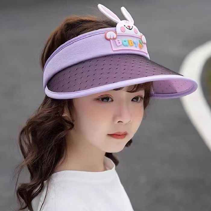 Sombreros de paja para niñas FUNMOON - Conjunto de 2 piezas con viseras florales - Nueva colección