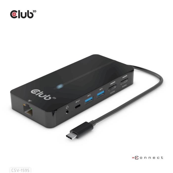 Hub Club 3D CLUB3D - Hub USB 3.2 Gen 1 (3.1 Gen 1) Tipo C - CSV-1595