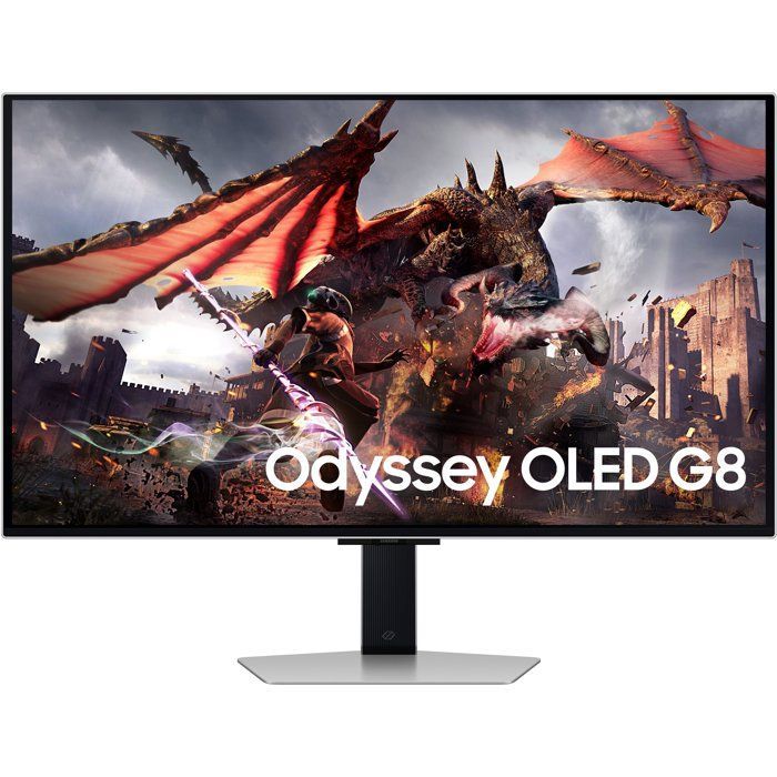 Gaming-PC-Monitor – SAMSUNG – 32 Zoll – 4K UHD – 240 Hz – OLED-Panel – 0,03 ms – Höhenverstellbar – Odyssey OLED G8 G80SD