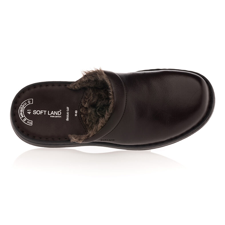 Zuecos/mulas marrones para hombre