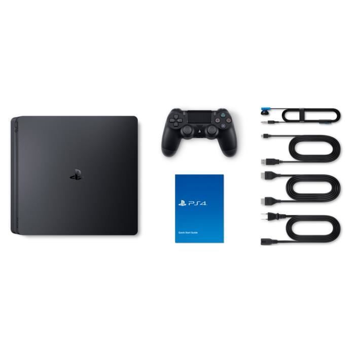 PS4 Slim - Noir - 500 Go