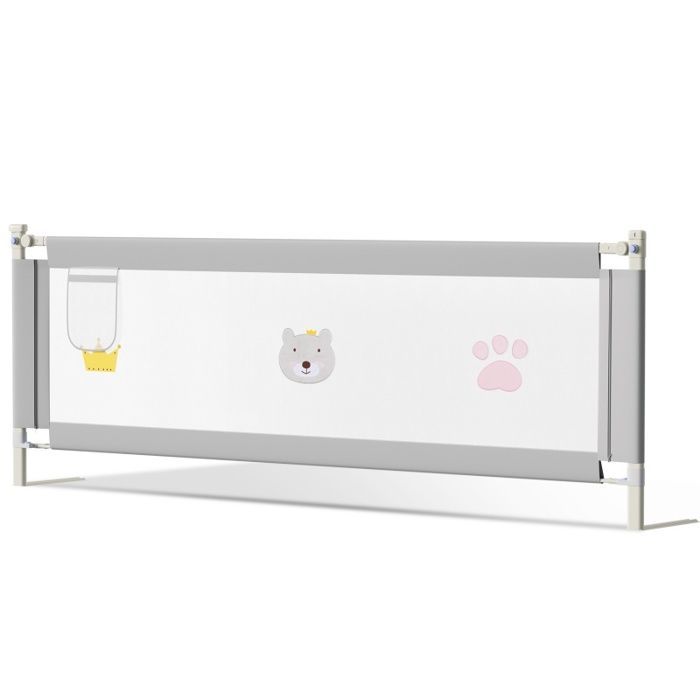Barrière de lit pour bébé 180CM Barrière de Sécurité Enfant Lit barrière de protection protection contre les chutes