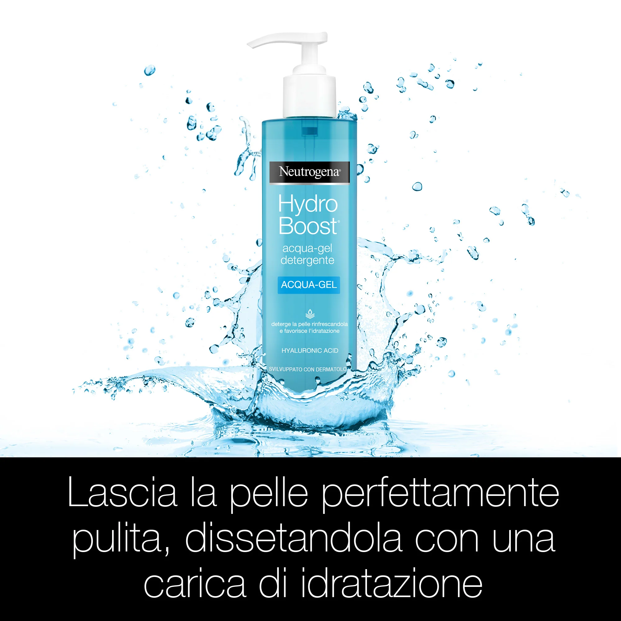 Viso Hydro Boost Acqua-Gel Detergente - Gel detergente viso