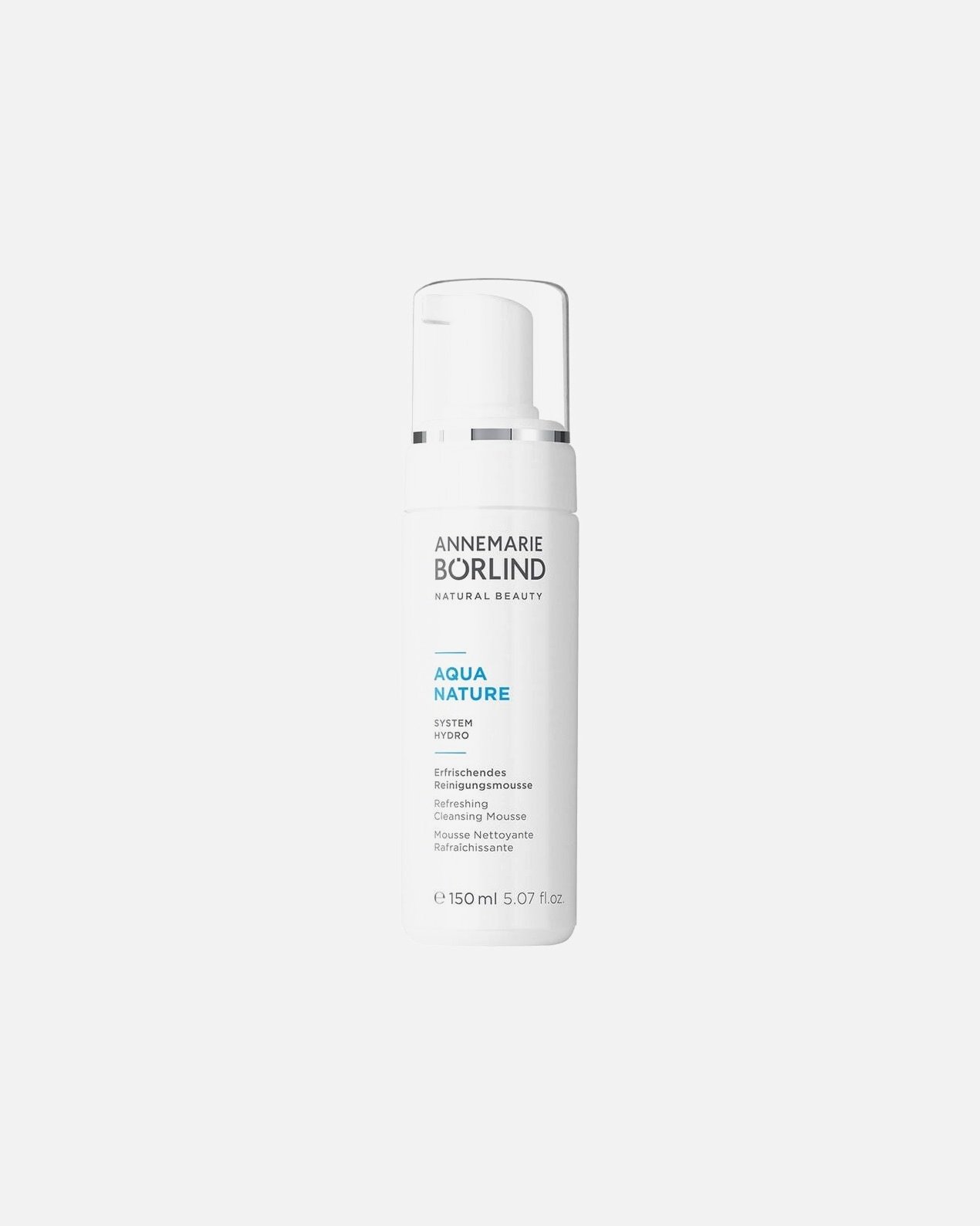 ANNEMARIE BÖRLIND AQUANATURE gaivinančios veido valomosios putos - 150 ml