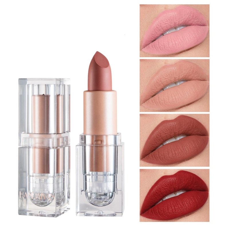 Labial natural de larga duración e impermeable para mujer, cosmético Velvet Fog, brillo labial mate, tinte labial, maquillaje labial TSLM1