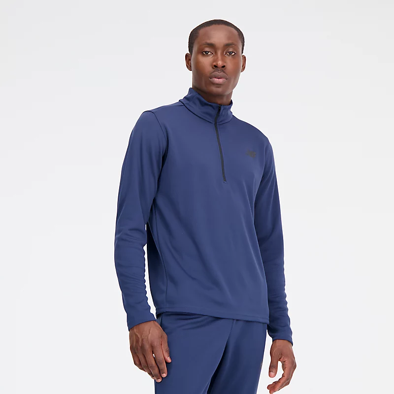 Męskie buty New Balance Knit 1/4 Zip - NB NAVY