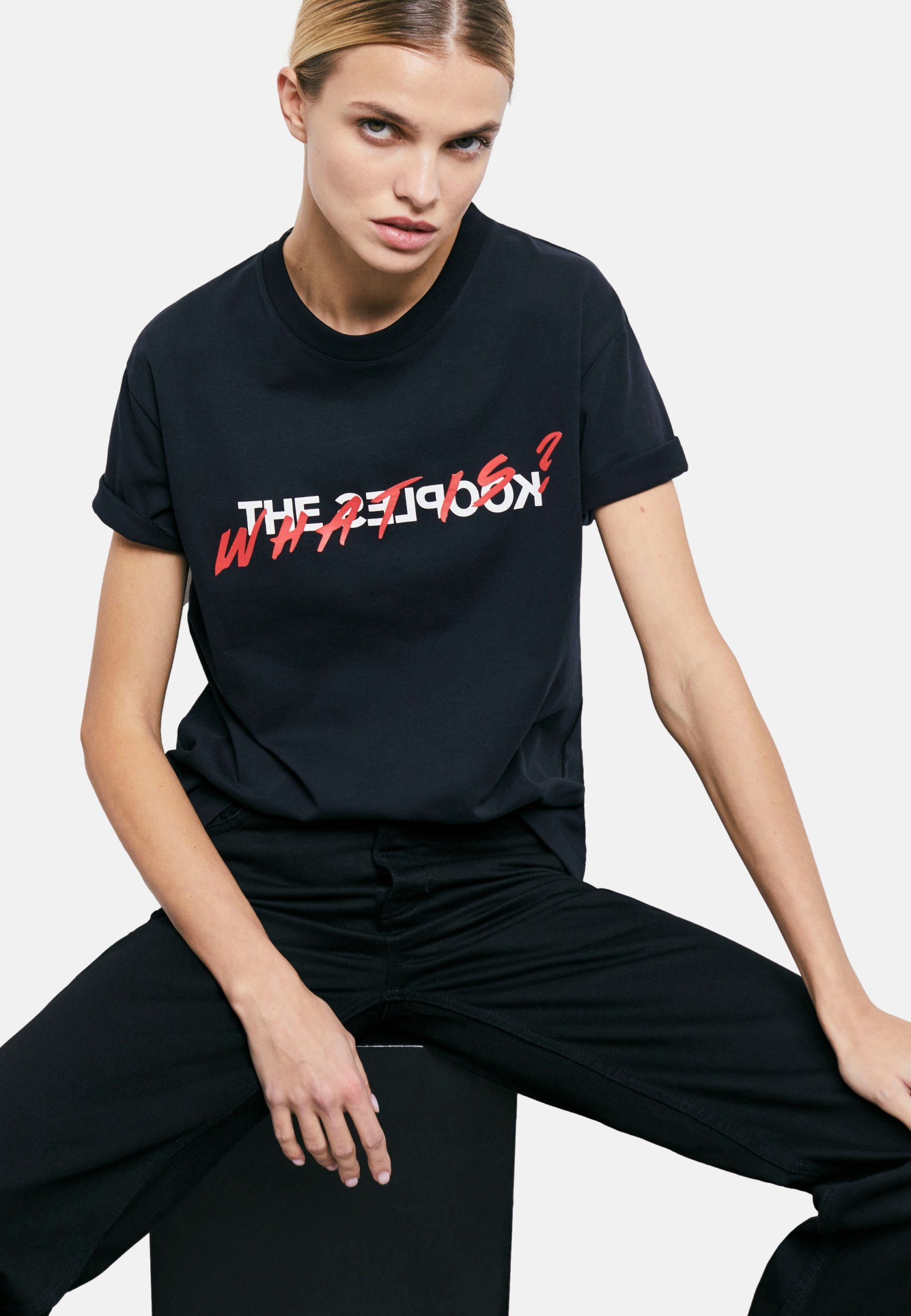 T-SHIRT The Kooples - Maglietta stampata - nera