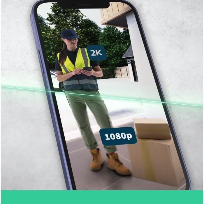 Sonnette Vidéo - ARLO - AVDK4001-100PES - Connexion directe au Wi-Fi - Son de sirène intégré