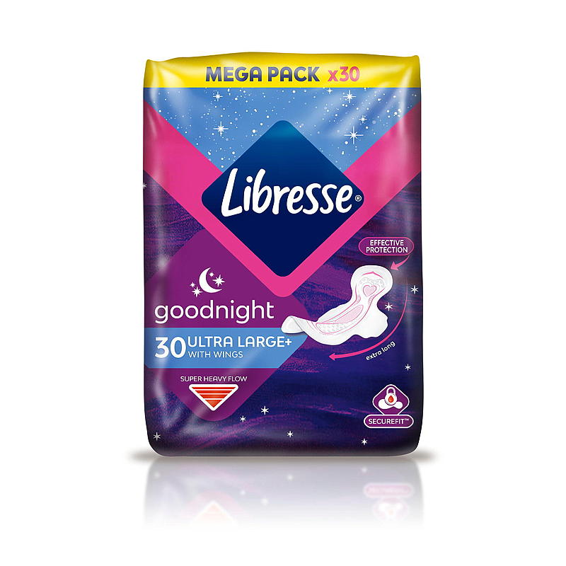 Libresse Libresse bind 30-pak Ultra nat, wing, mega