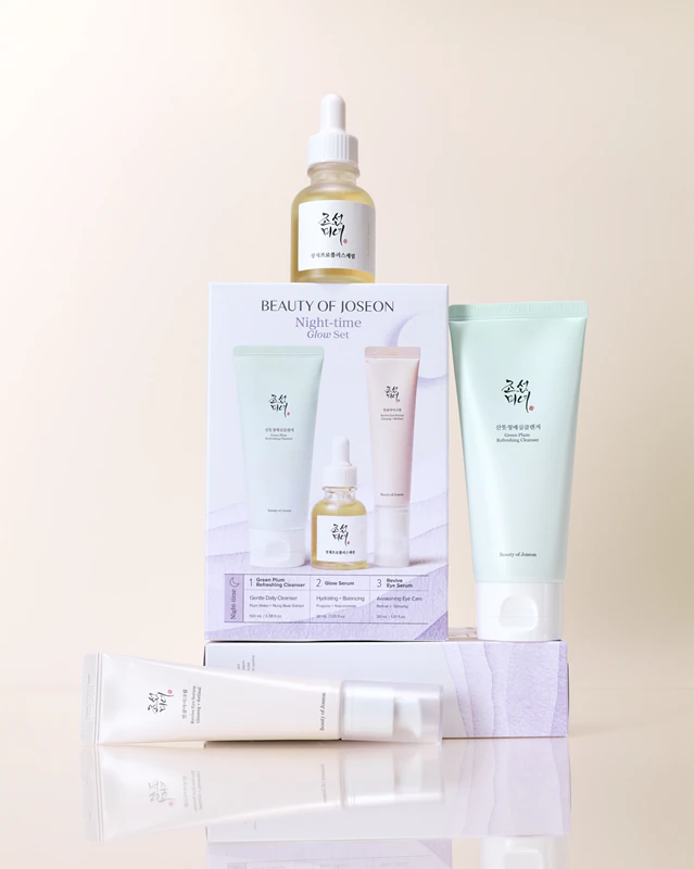 Kit de presente Beauty of Joseon Nightime Glow para uma pele perfeita.