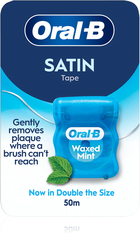 Fio dental Oral-B Satin Tape sabor menta encerada