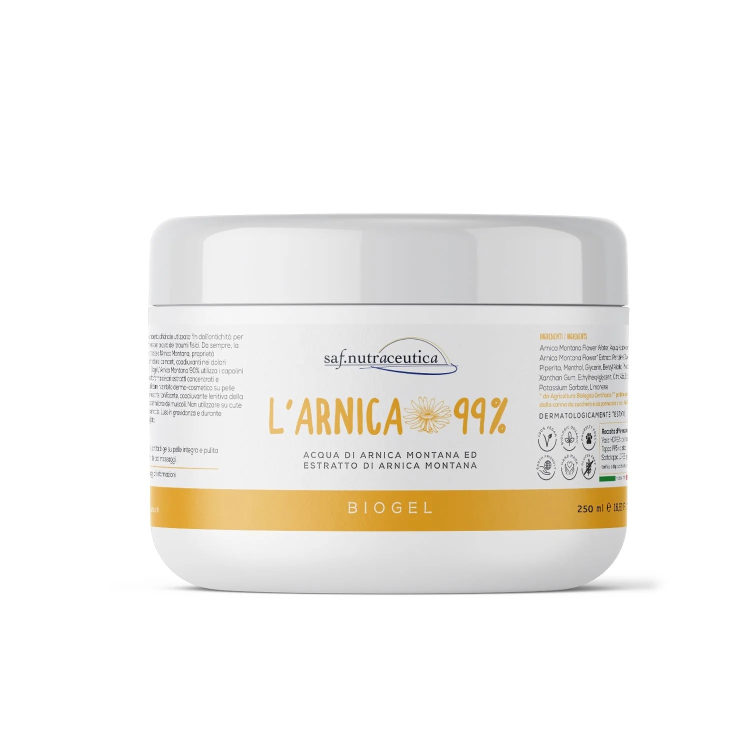 SAF. NUTRACEUTICA SNC Arnika 99 % Biogel 250 ml