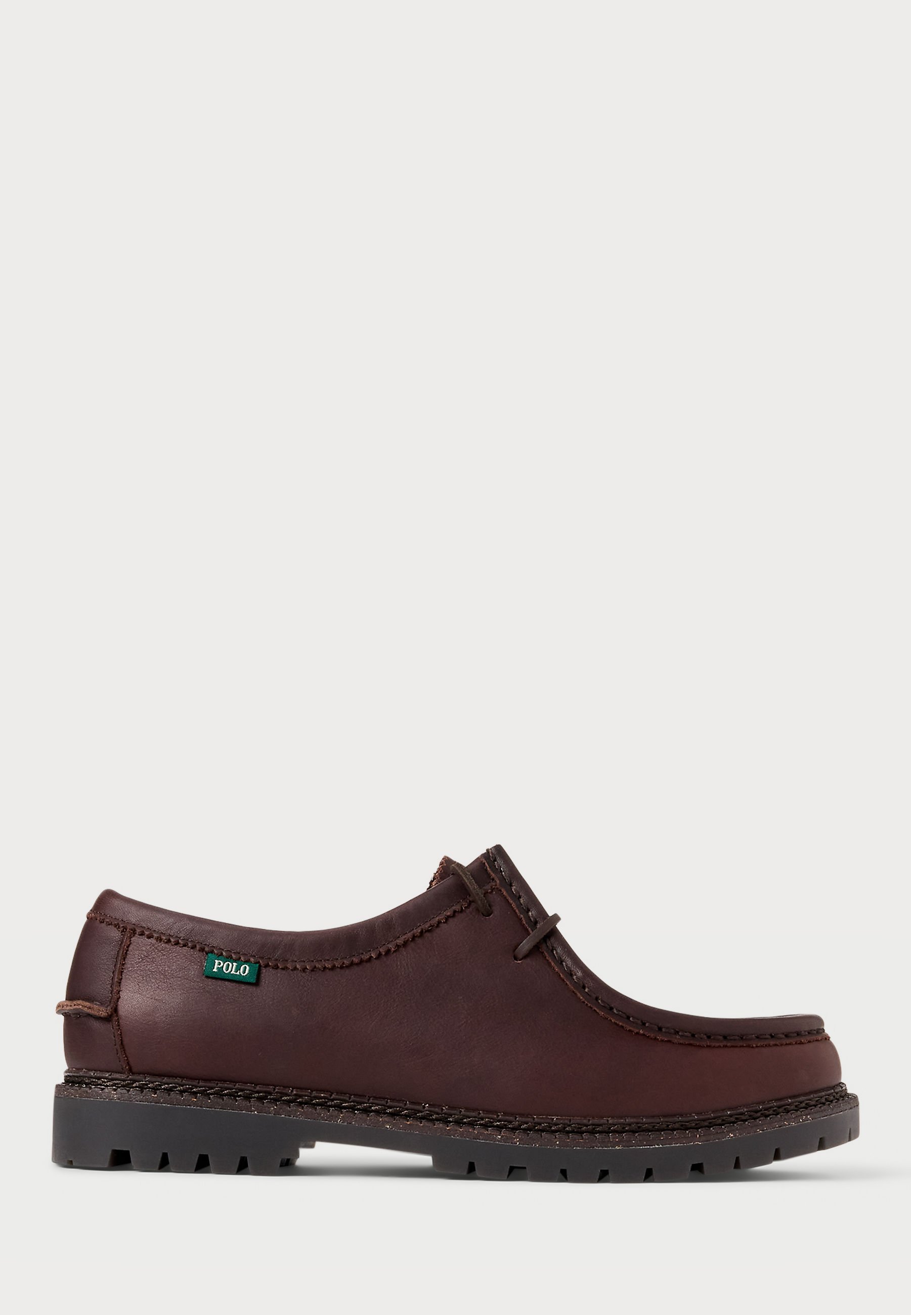 Polo Ralph Lauren JETT Leder-Mokassin mit Profilsohle – Bootsschuhe – Dunkelbraun