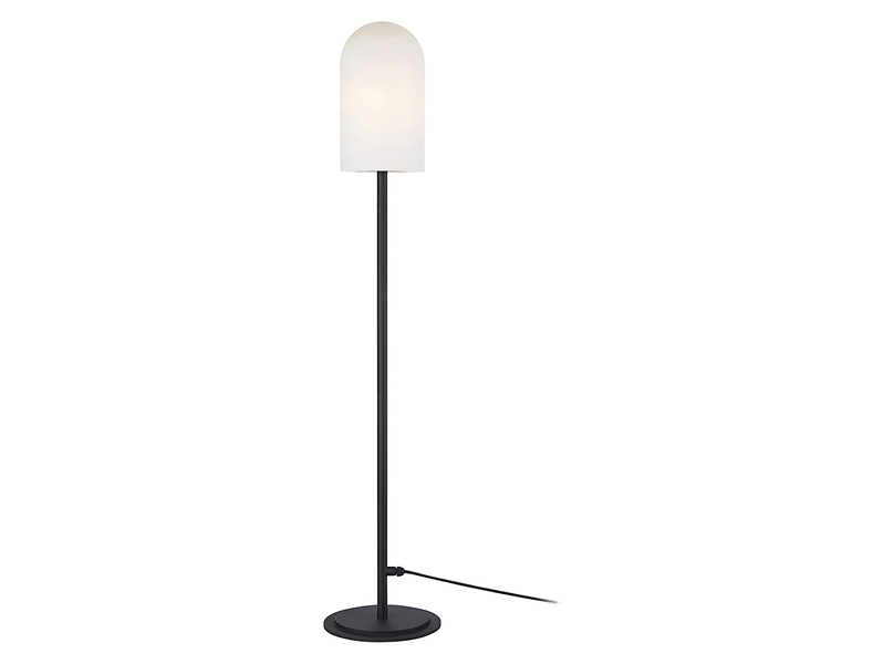 Lampa podłogowa zewnętrzna Afternoon metalowa biało-czarna