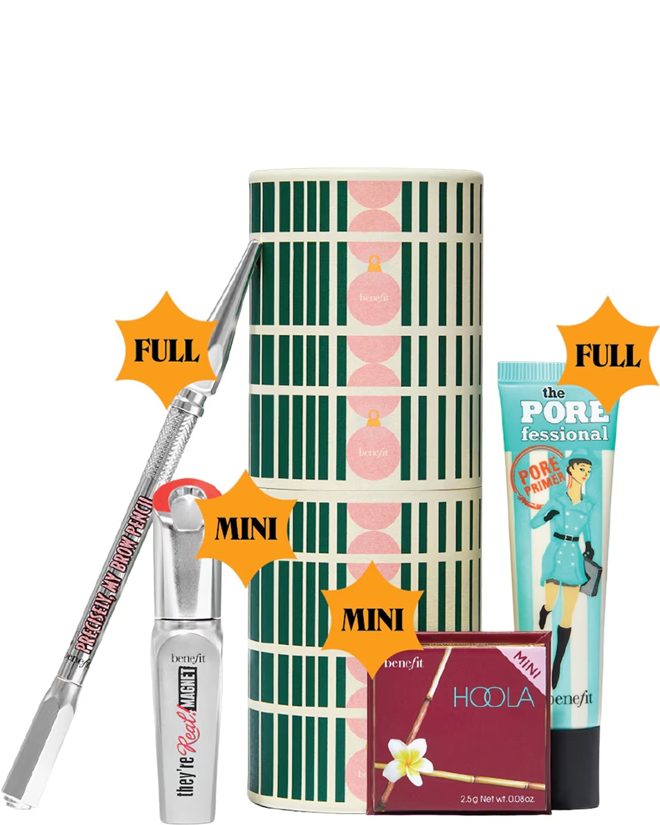 BENEFIT COSMETICS Holiday Box Δημιουργώντας λαμπερά οινοπνευματώδη ποτά