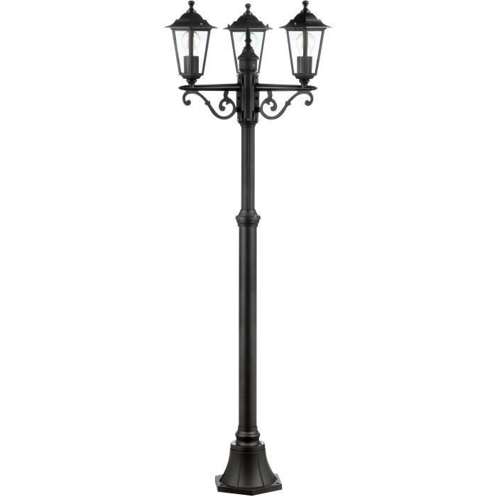 Lampada da terra per esterni CARLEEN 3L - BRILLIANT - nera - metallo/vetro - 200x61cm - IP44