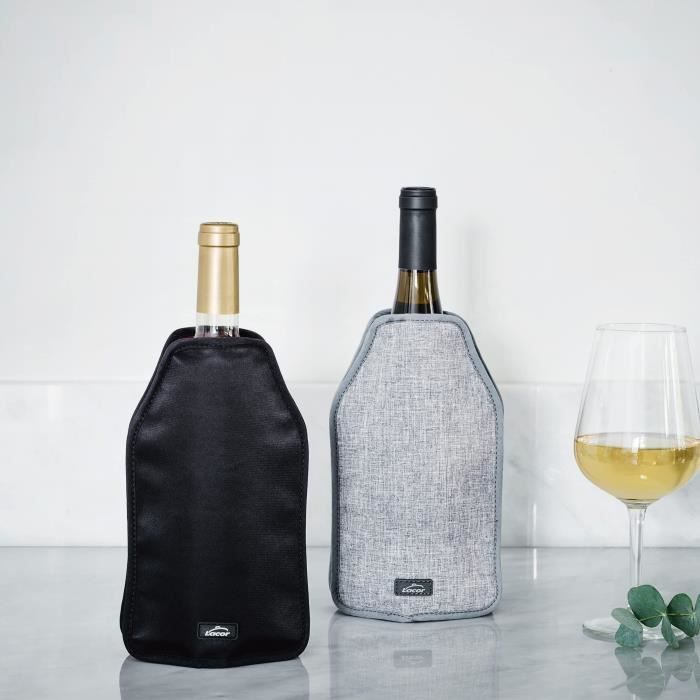 LACOR Rafraîchisseur de bouteille de vin housse noir