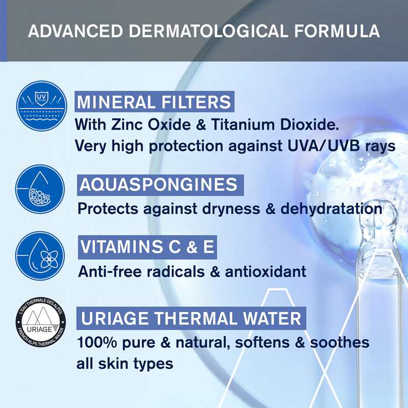 Uriage Bébé 1st Mineral Cream SPF 50+ mineralischer Sonnenschutz SPF 50+