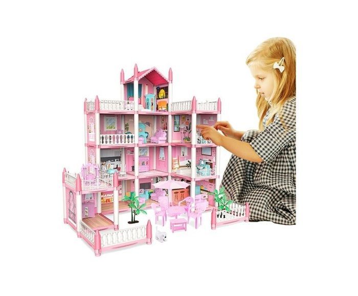 Casa delle bambole - INFANZIA FELICE - Modello 462-11 - 11 pezzi - Dimensioni 609x478x611 mm - Non tossico