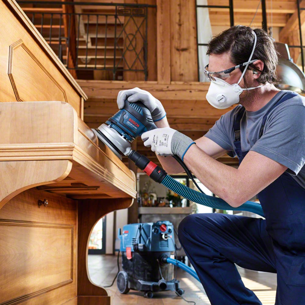 BOSCH Delta Schleifpapier 93 mm, Körnung 120, 6 Löcher, Klettverschluss, für Holz und Lack – C470, 5 Stück
