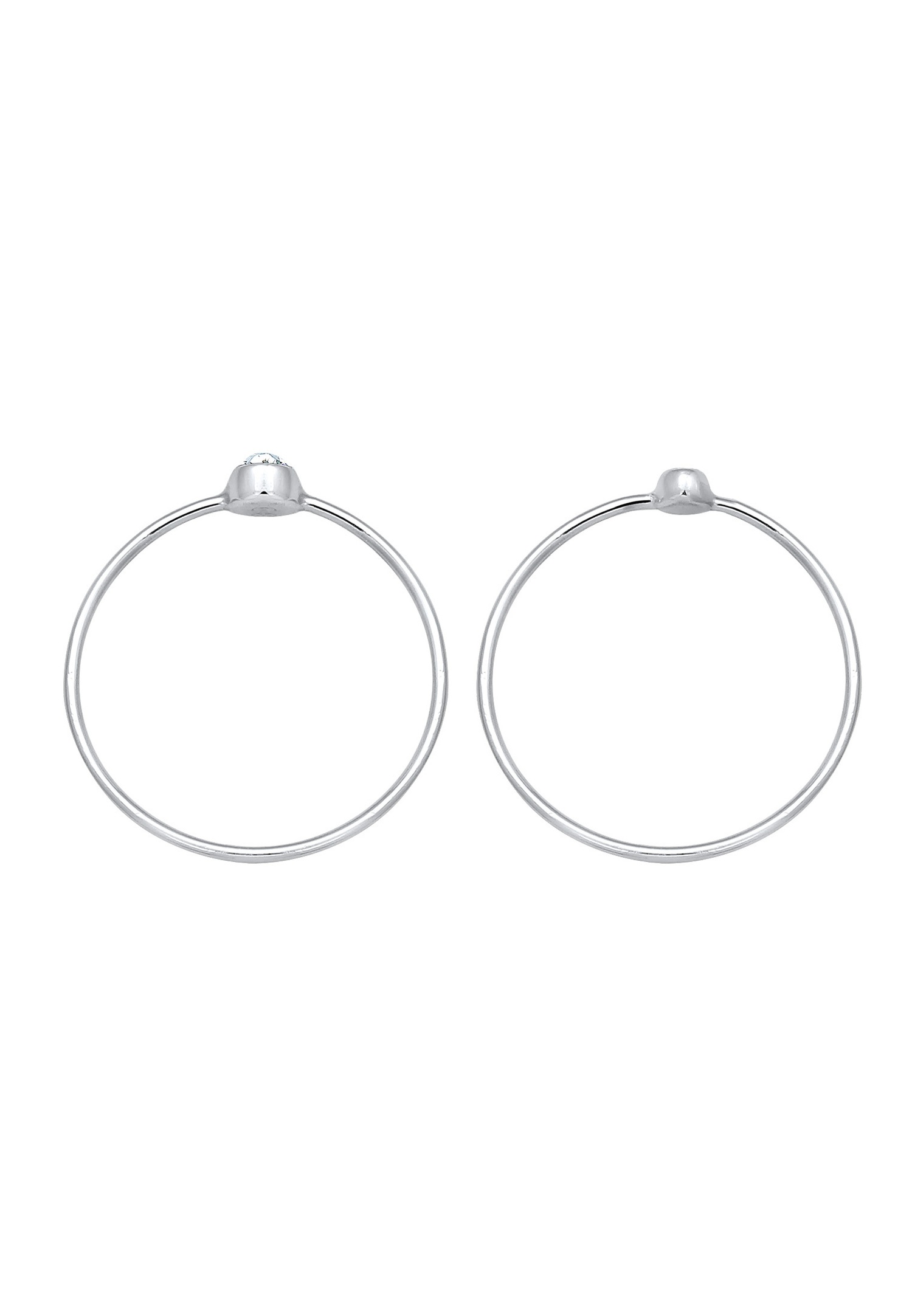 Elli Ensemble pour Femmes Élégant Basique avec Cristaux en Argent Sterling 925
